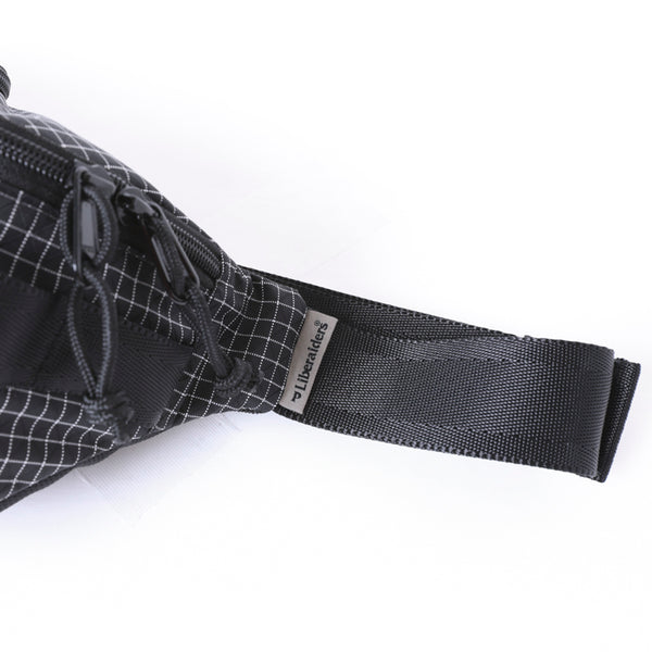 【Liberaiders 】PX GRID NYLON FANNY PACK / BLACK