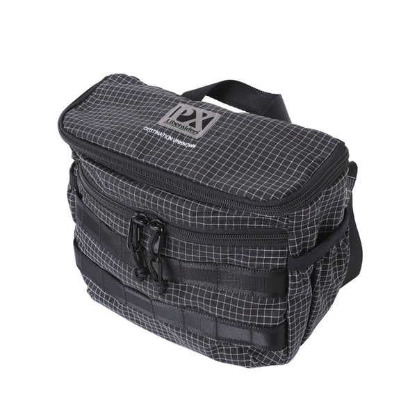 【Liberaiders 】PX GRID NYLON SHOULDER BAG / BLACK