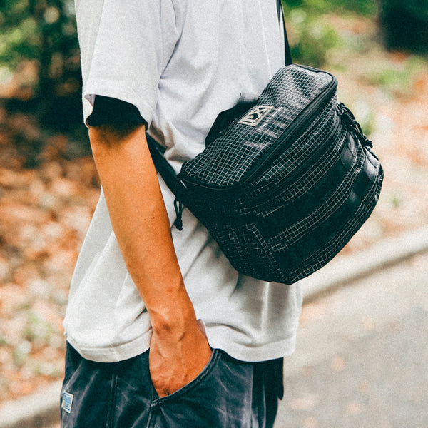 【Liberaiders 】PX GRID NYLON SHOULDER BAG / BLACK