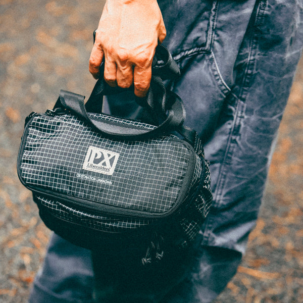 【Liberaiders 】PX GRID NYLON SHOULDER BAG / BLACK