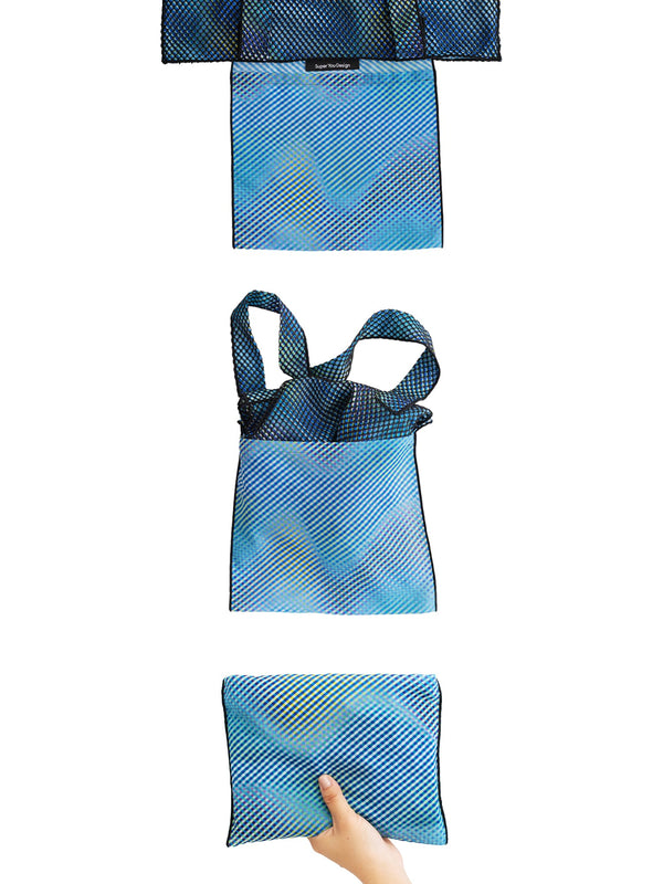 【 Super You Design 】Rainbow Structure Tote / Green