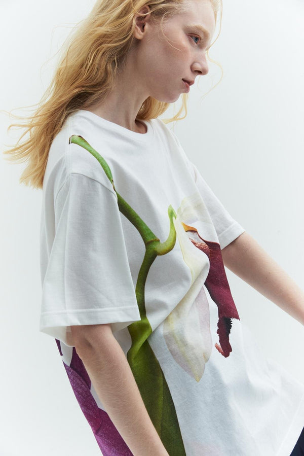 【 BIFURCATUM 】BIG T-SHIRTS / White