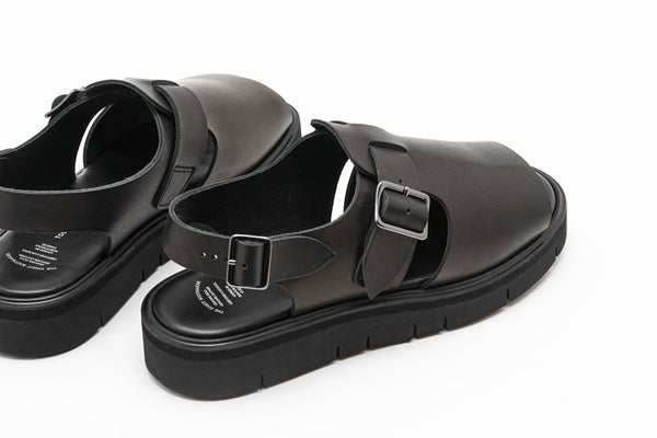 【BEAUTIFUL SHOES / ビューティフルシューズ】OPEN TOE  SANDALS / Black