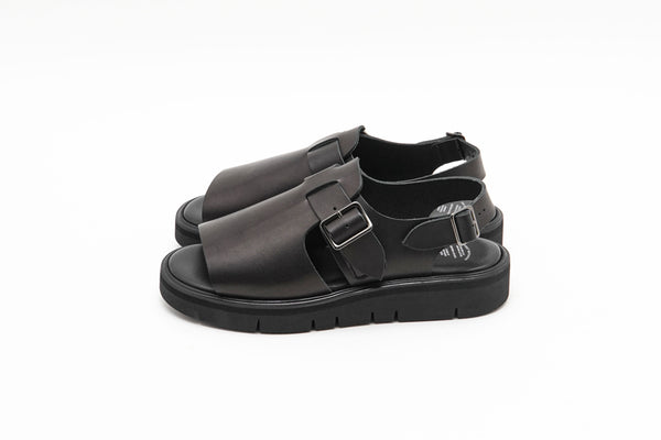 【BEAUTIFUL SHOES / ビューティフルシューズ】OPEN TOE  SANDALS / Black