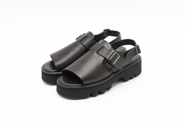 【BEAUTIFUL SHOES / ビューティフルシューズ】OPEN TOE SANDALS - TWEETY SOLE - / Black