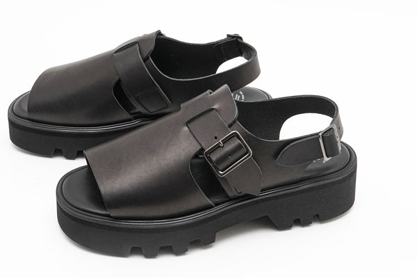 【BEAUTIFUL SHOES / ビューティフルシューズ】OPEN TOE SANDALS - TWEETY SOLE - / Black