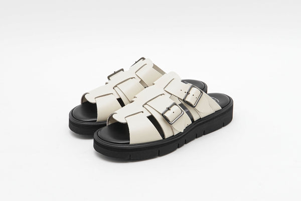 【BEAUTIFUL SHOES / ビューティフルシューズ】GURKHA SANDALS / Ivory