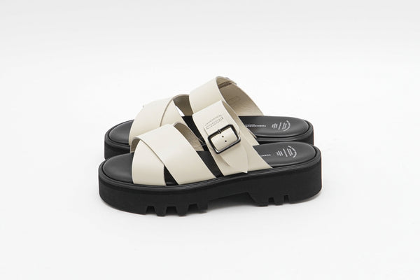【BEAUTIFUL SHOES / ビューティフルシューズ】CROSS BELT SANDALS - TWEETY SOLE - / Ivory
