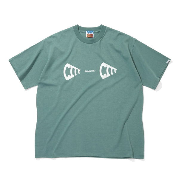 【 CITY COUNTRY CITY 】COTTON T-SHIRT / Green