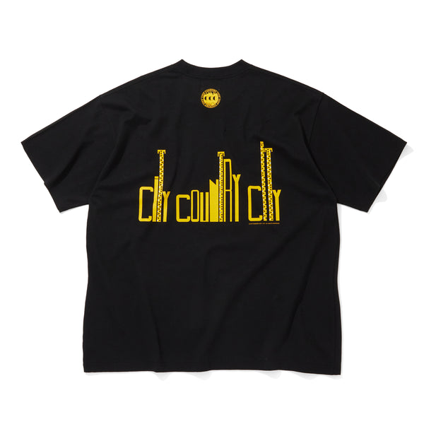 【 CITY COUNTRY CITY 】COTTON T-SHIRT - CITY - / Black