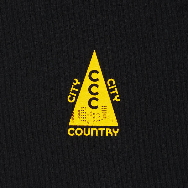 【 CITY COUNTRY CITY 】COTTON T-SHIRT - CITY - / Black