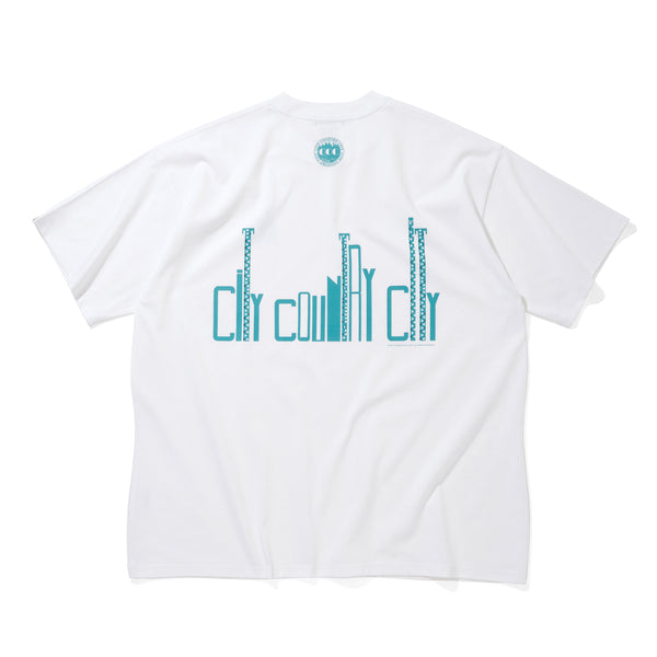 【 CITY COUNTRY CITY 】COTTON T-SHIRT - CITY - / White