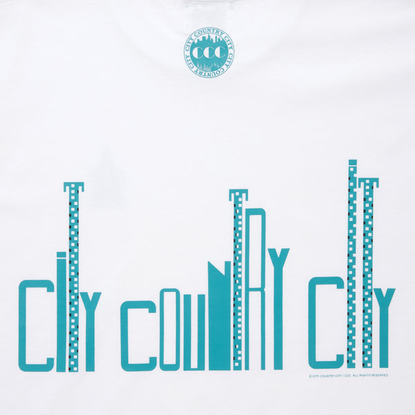 【 CITY COUNTRY CITY 】COTTON T-SHIRT - CITY - / White