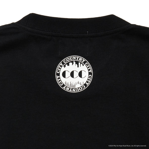 【 CITY COUNTRY CITY 】CCC × BOB MARLEY COTTON T-SHIRT / Black