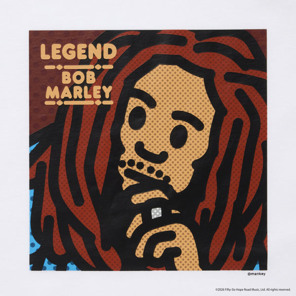 【 CITY COUNTRY CITY 】CCC × BOB MARLEY COTTON T-SHIRT / White