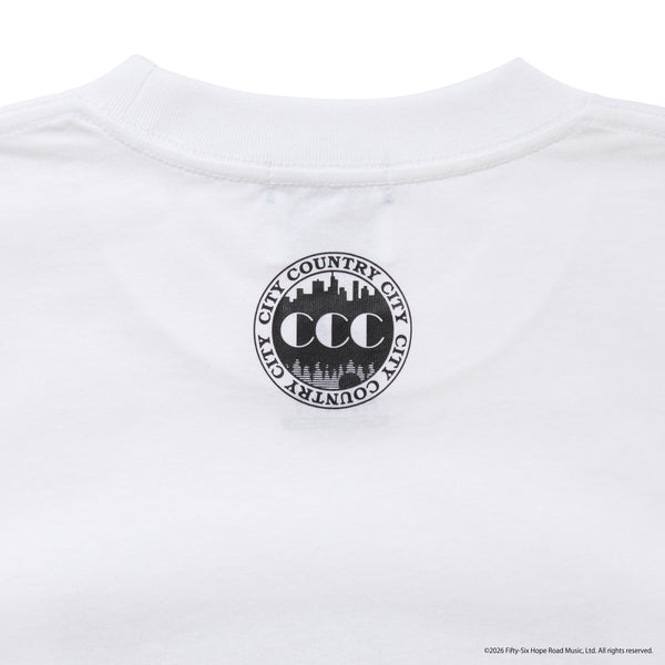 【 CITY COUNTRY CITY 】CCC × BOB MARLEY COTTON T-SHIRT / White