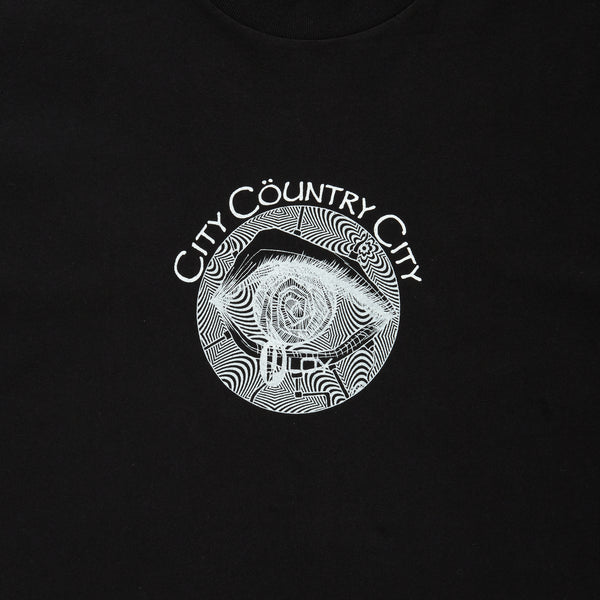 【 CITY COUNTRY CITY 】GARMENT DYE COTTON T-SHIRT_PLOY AA / Black