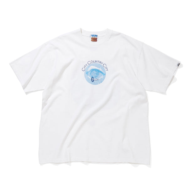 【 CITY COUNTRY CITY 】GARMENT DYE COTTON T-SHIRT_PLOY AA / White