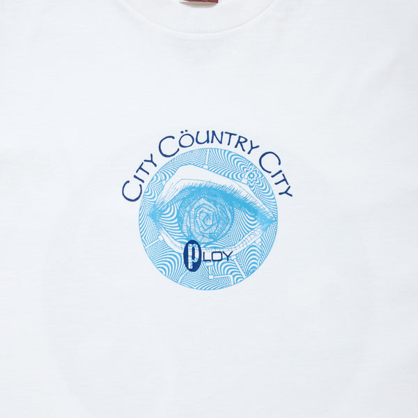 【 CITY COUNTRY CITY 】GARMENT DYE COTTON T-SHIRT_PLOY AA / White