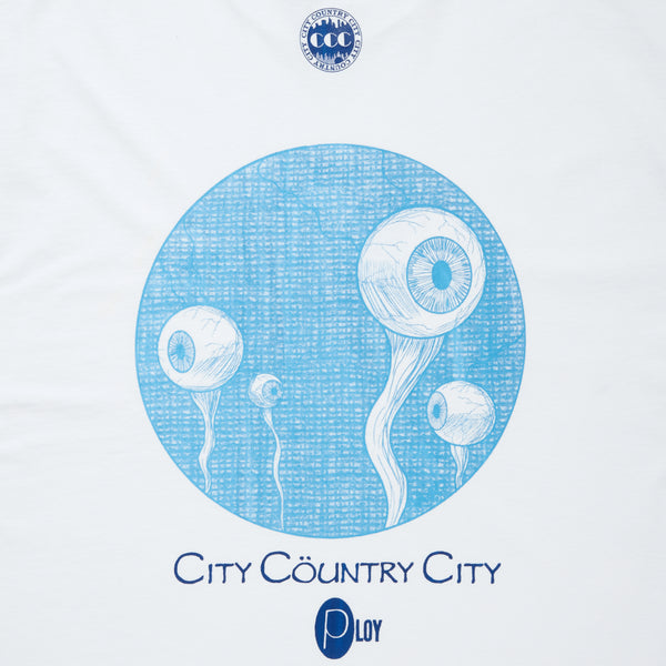 【 CITY COUNTRY CITY 】GARMENT DYE COTTON T-SHIRT_PLOY AA / White
