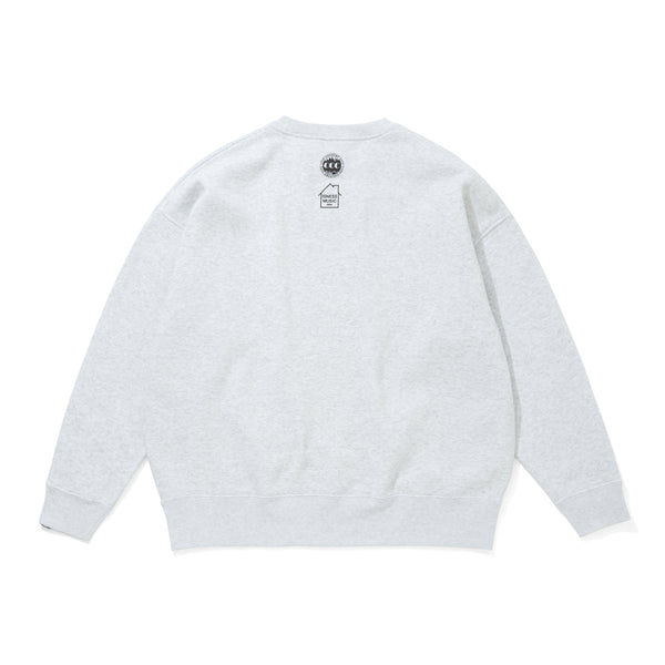 【 CITY COUNTRY CITY 】CCC × IS-NESS MUSIC SWEATSHIRT - MUSIC ALWAYS - / Ash Gray