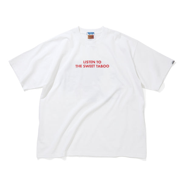 【 CITY COUNTRY CITY 】COTTON T-SHIRT - LISTEN TO THE SWEET TABOO - / White