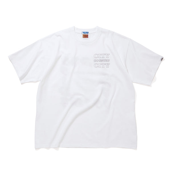 【 CITY COUNTRY CITY 】COTTON T-SHIRT_CITY C CITY / White