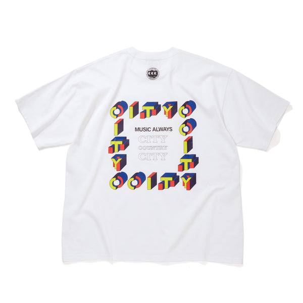 【 CITY COUNTRY CITY 】COTTON T-SHIRT_CITY C CITY / White