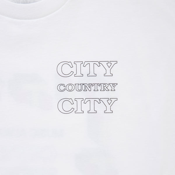 【 CITY COUNTRY CITY 】COTTON T-SHIRT_CITY C CITY / White