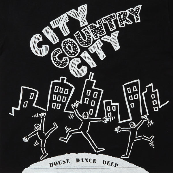 【 CITY COUNTRY CITY 】COTTON T-SHIRT_V.A / Black