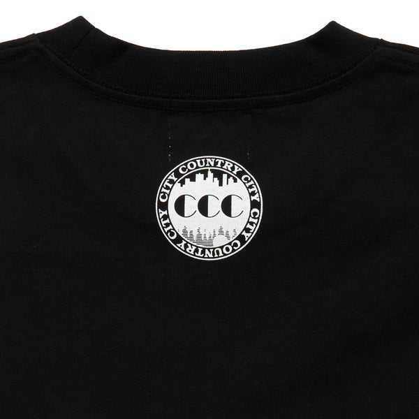 【 CITY COUNTRY CITY 】COTTON T-SHIRT_V.A / Black