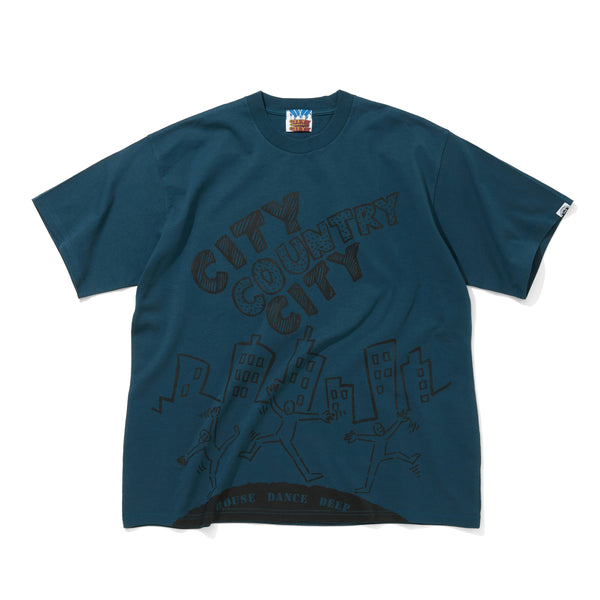 【 CITY COUNTRY CITY 】COTTON T-SHIRT_V.A / Navy