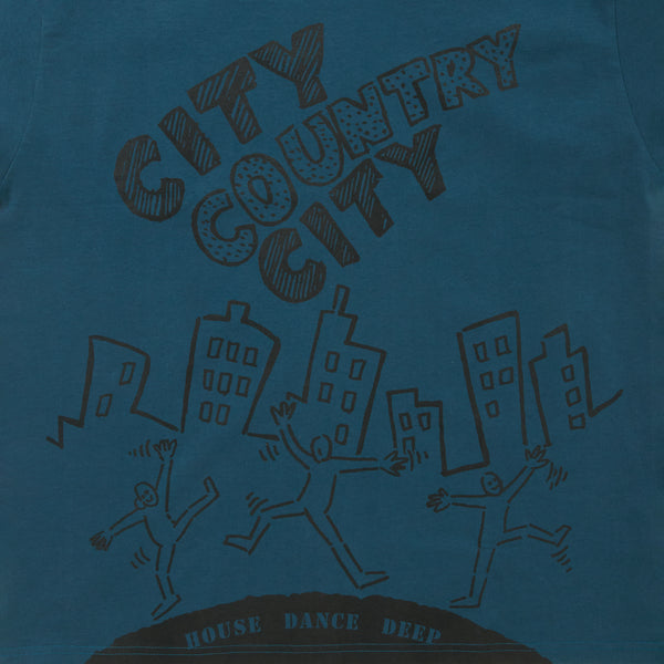 【 CITY COUNTRY CITY 】COTTON T-SHIRT_V.A / Navy