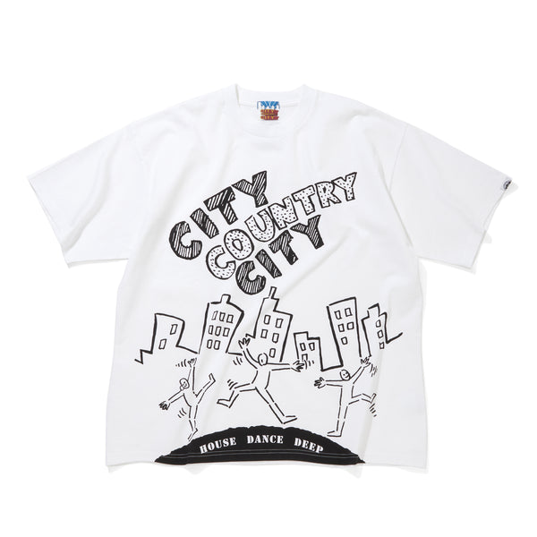 【 CITY COUNTRY CITY 】COTTON T-SHIRT_V.A / White