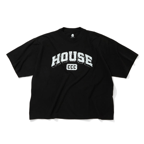 【 CITY COUNTRY CITY 】CCC × IS-NESS MUSIC T-SHIRT - HOUSE - / Black