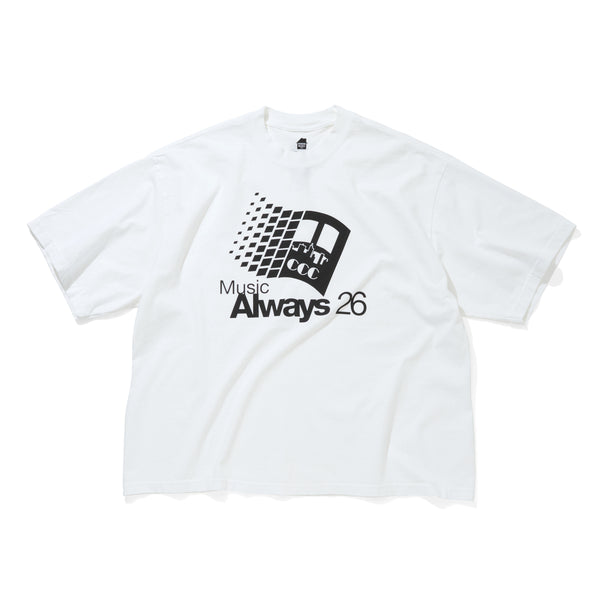 【 CITY COUNTRY CITY 】CCC × IS-NESS MUSIC T-SHIRT - MUSIC ALWAYS - / White