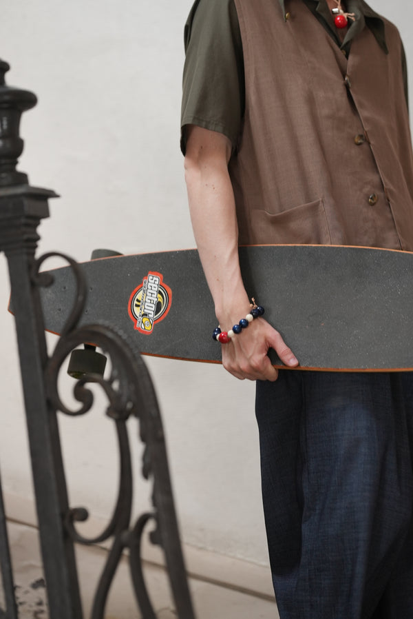 【 m's braque 】S4B VEST / Mocha