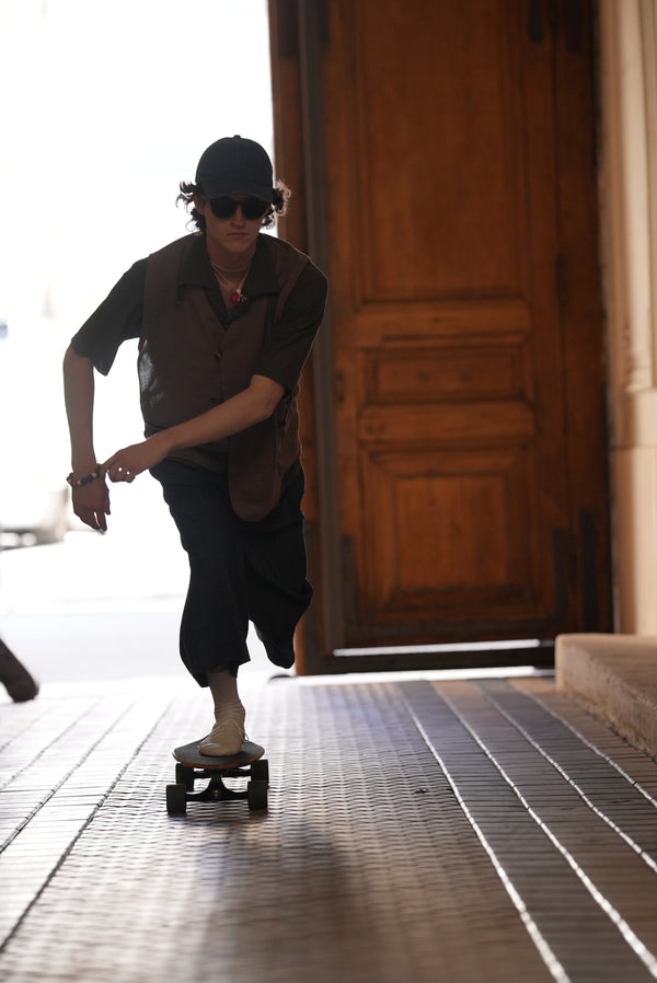 【 m's braque 】S4B VEST / Mocha