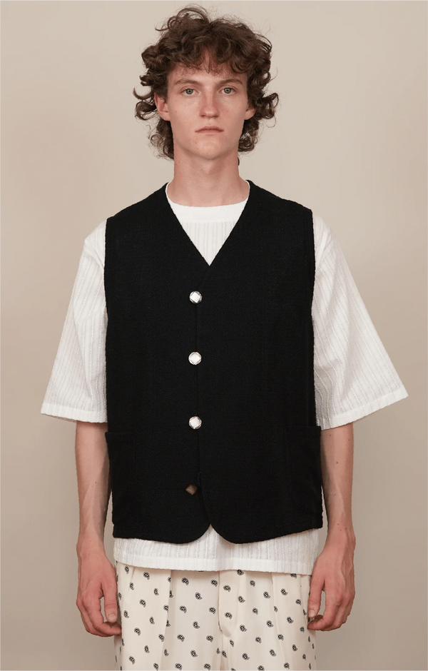 【 m's braque 】S4B VEST / Black