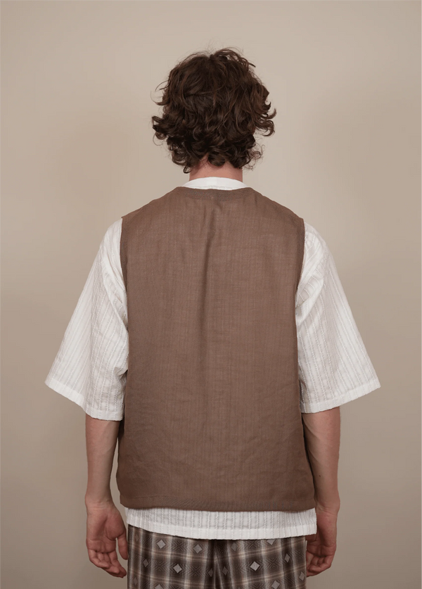 【 m's braque 】S4B VEST / Mocha