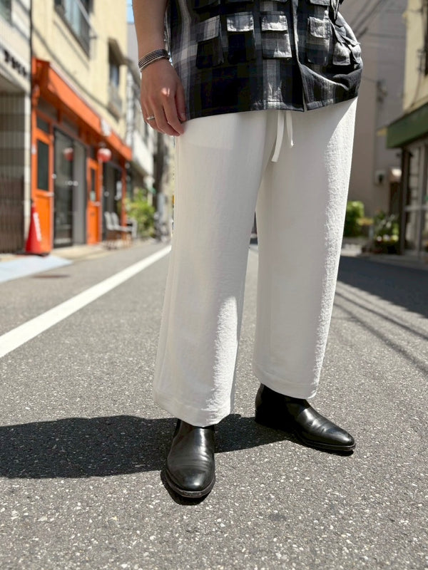 【m's braque】EASY PANTS / White
