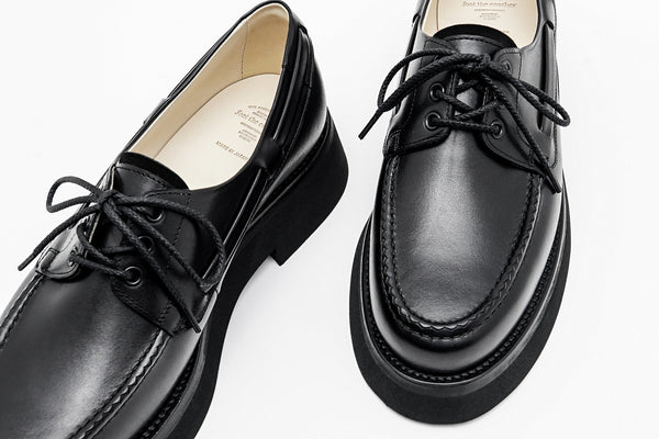 【foot the coacher / フットザコーチャー】THE BOAT SHOES / Black