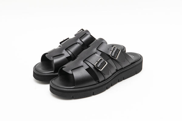 【foot the coacher / フットザコーチャー】GURKHA SANDALS / Black