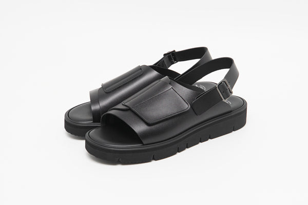 【foot the coacher / フットザコーチャー】VELCRO SANDALS - GLOXI CUT SOLE - / Black