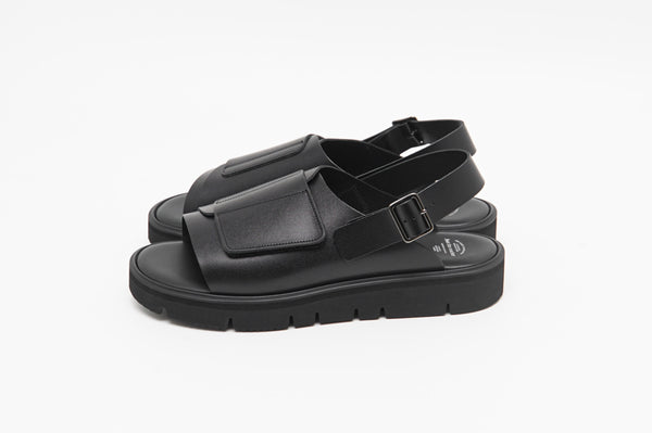 【foot the coacher / フットザコーチャー】VELCRO SANDALS - GLOXI CUT SOLE - / Black