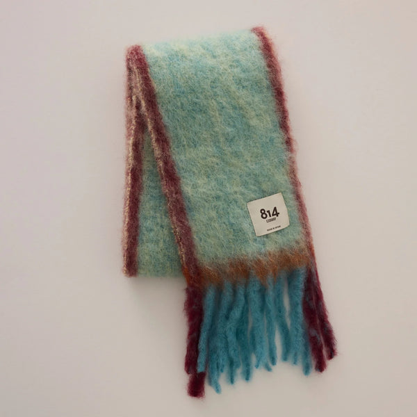 【 814 EZCARAY 】TWIST FRAME / Turquoise × Red