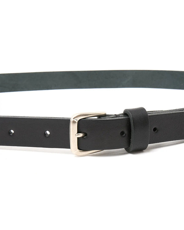 【hobo】BUCKLE BELT NARROW - COE LEATHER - / Black