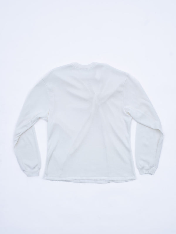 【 HOMMENA 】FIRST AID HENLY NECK TEE / Off White