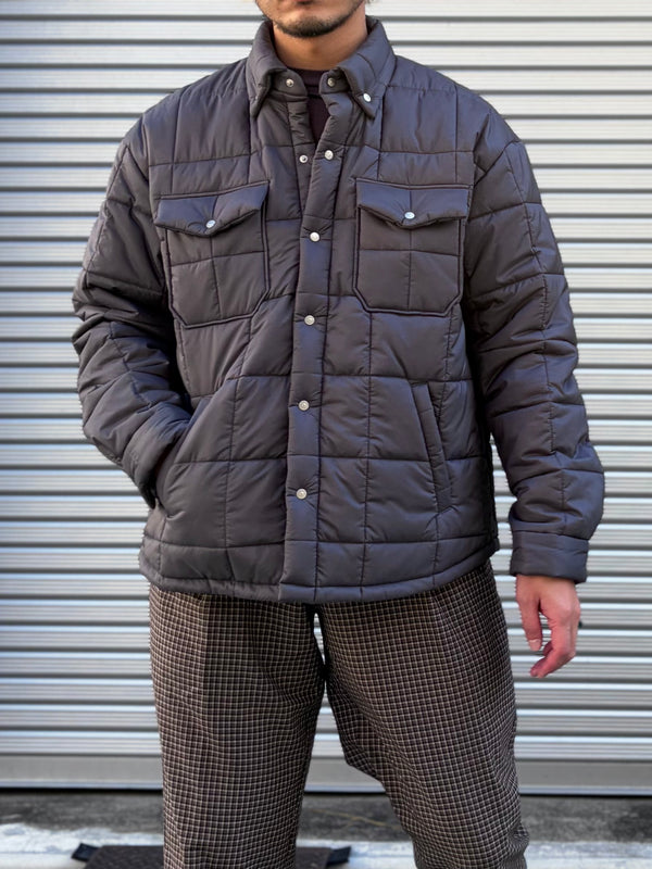 【 UNUSED 】PADDING QUILTED SHIRT / Gray