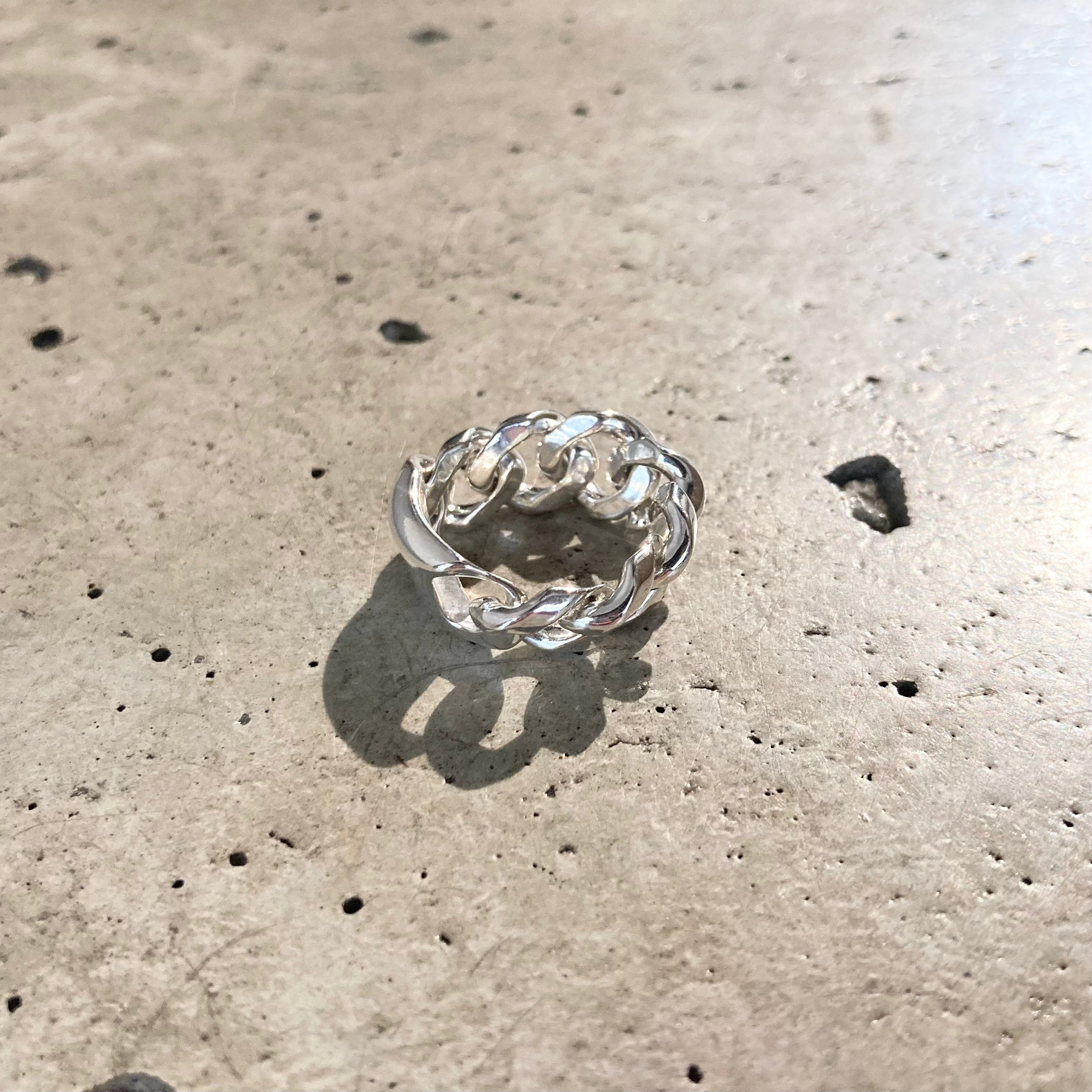 END CUSTOM JEWELLERS】CURVE LOOSEN CUT ID RING -S- / Silver – TOKIS END CUSTOM JEWELLERS】CURVE LOOSEN CUT ID RING -S- / Silver – TOKIS